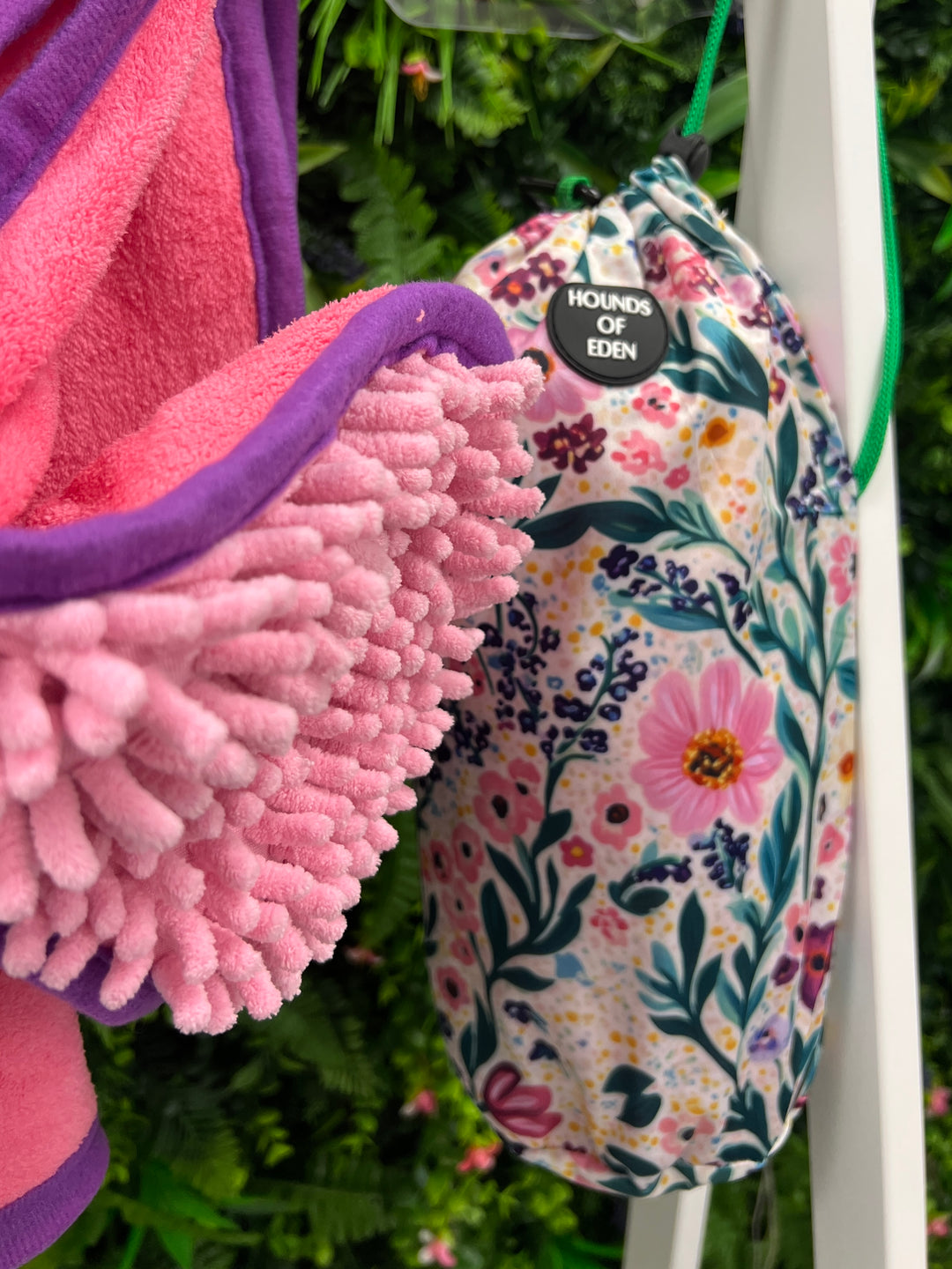 Patchy’s Plum Petals Dog Towel