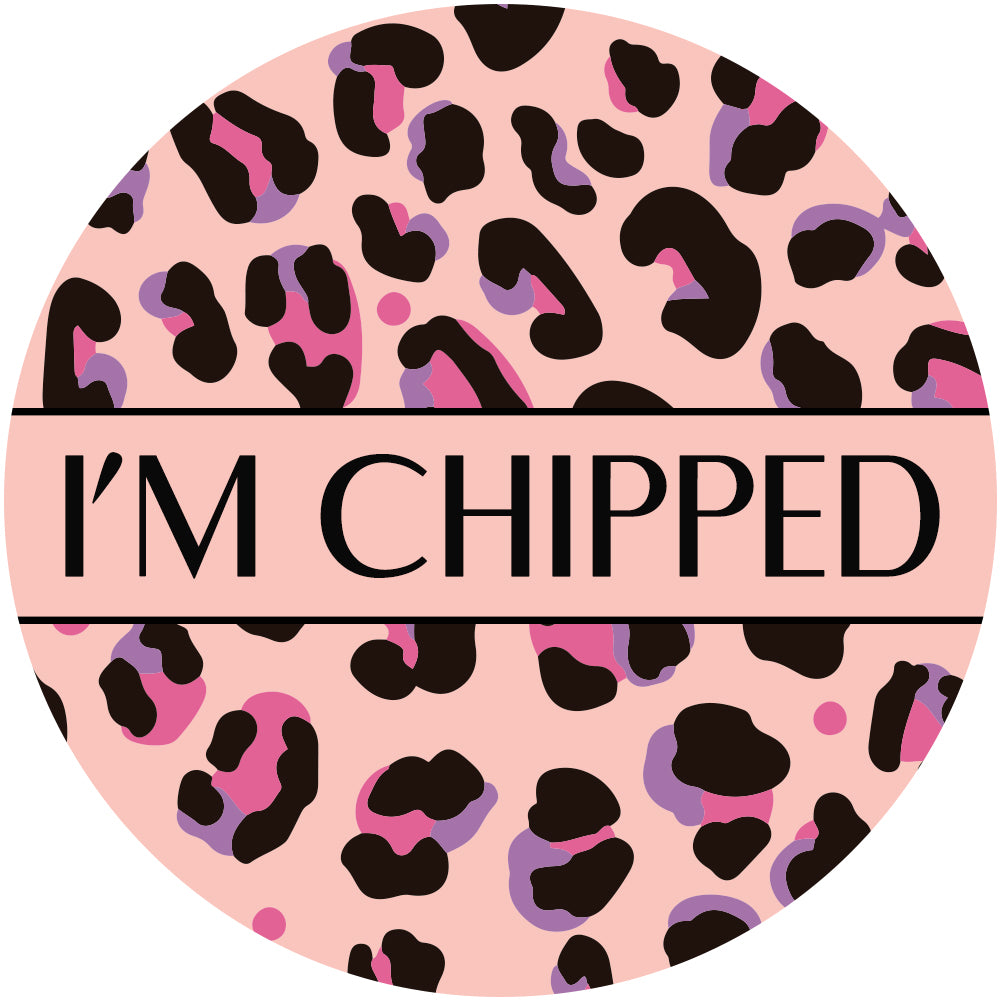 'Blushing Leopard' - Pink matching Pet Tag