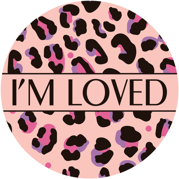 'Blushing Leopard' - Pink matching Pet Tag