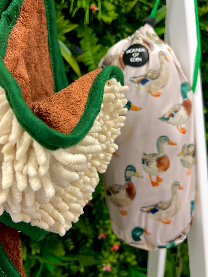 Puddle Ducks Dog Towel