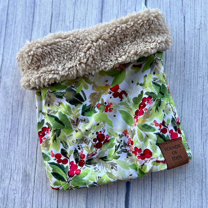 Winter Spruce & Berries dog snood