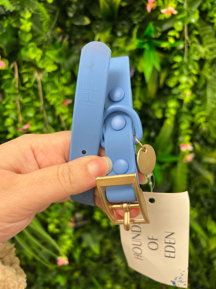 OUTLET - All Weather Lead Collar - Blue, Size Small