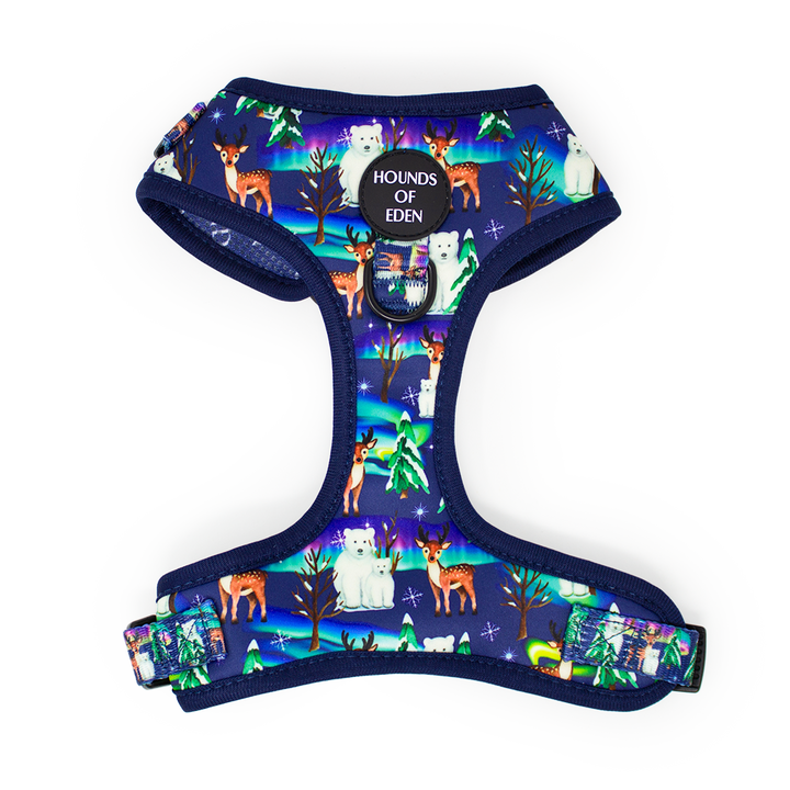 Polar Lights navy polar bear dog harness