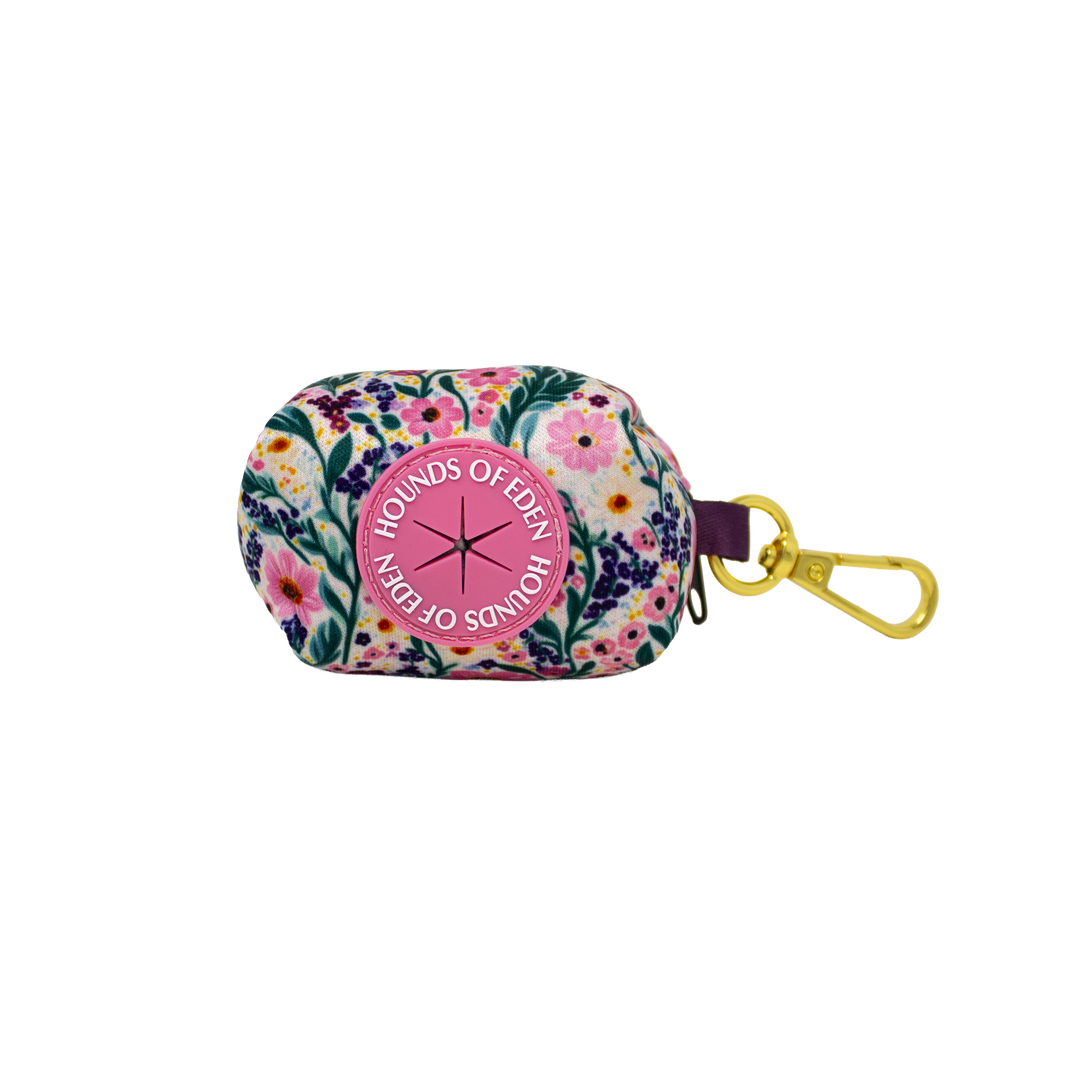 Patchy’s Plum Petals - Dog Collar + ID Tag Holder