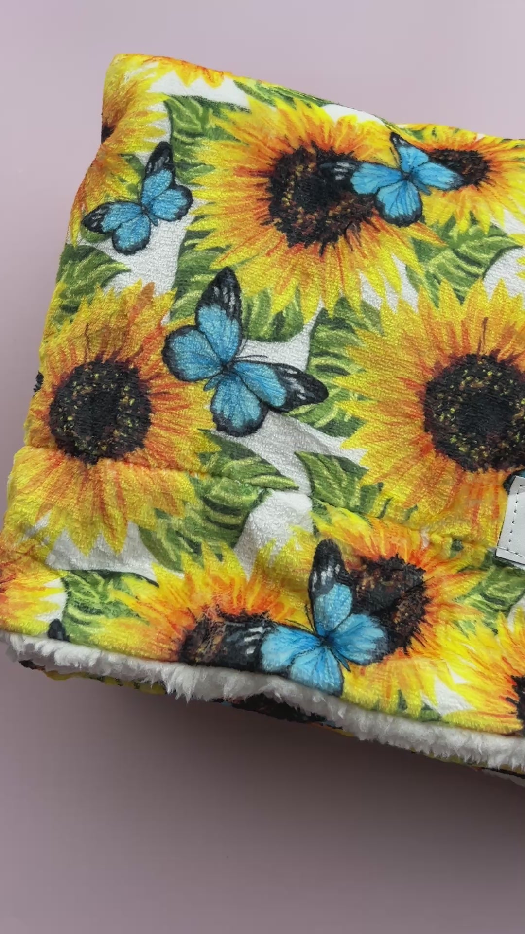Sunflower Flutter Dog Snuggle Blanket