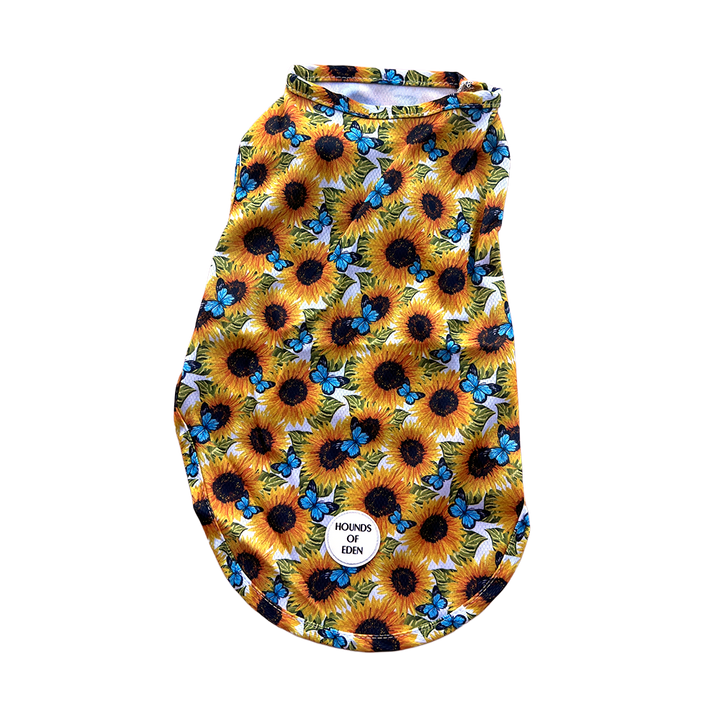 Sunflower Flutter Dog Cooling Vest