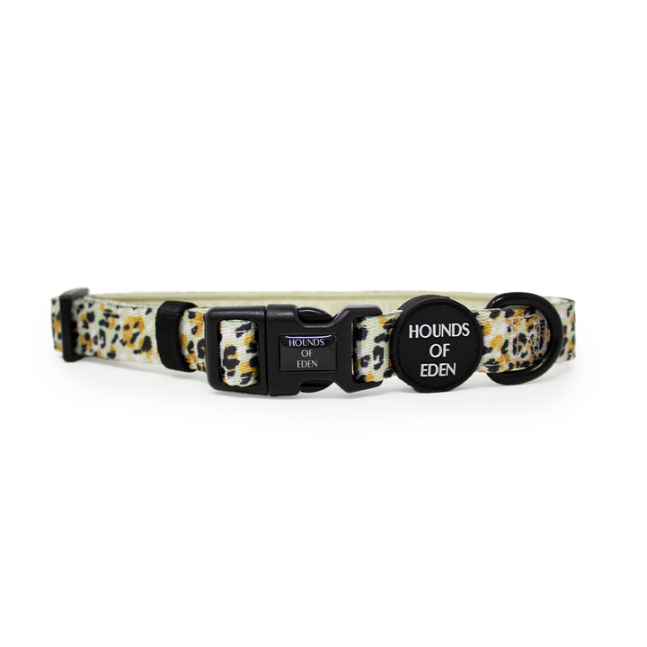 Sage Leopard Design Dog Collar